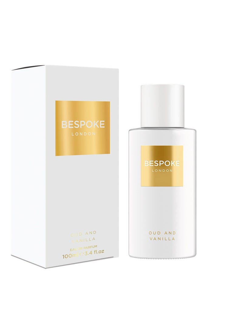 بيسبوك لندن عطر عود وفانيليا من مجموعة Bespoke London Gold للرجال، 100 مل - عطر شرقي خشبي يدوم طويلاً، هدية عطرية فاخرة - Image 1